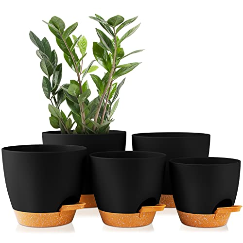 GARDIFE Plant Pots 7/6.5/6/5.5/5 Inch Self Watering Planters...