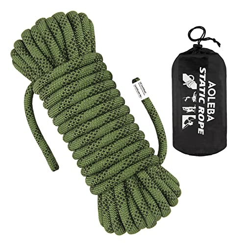 AOLEBA 10.5 mm Static Climbing Rope 10M(32ft) 20M(64ft)...