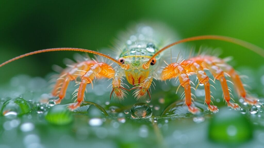 Centipede hideout with neem oil spray bottle.