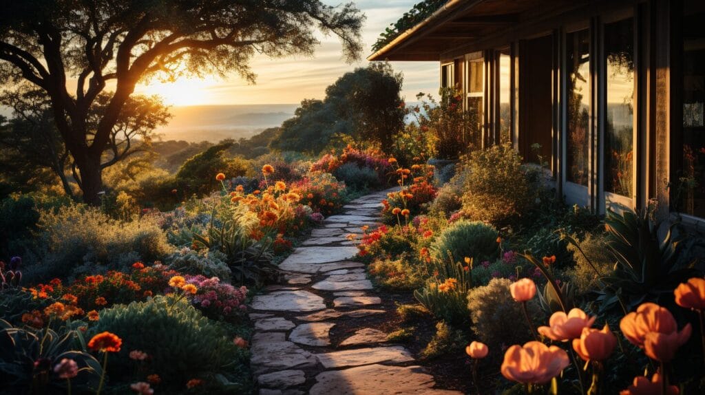 Diverse Texas native flowering plants in natural habitats.