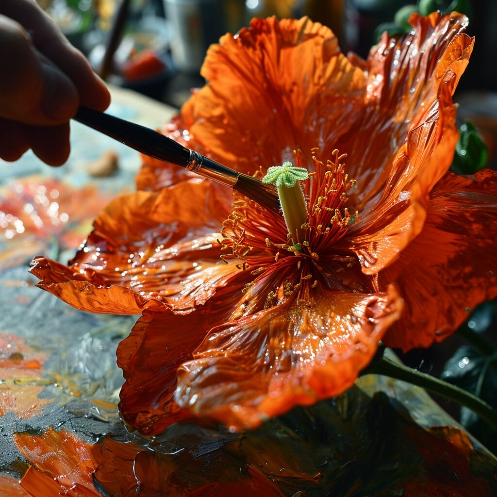 Hand with brush simulating pollination on tomato flower. Do tomato plants need to be pollinated? Questions answered!