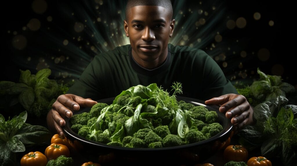 Person enjoying salad with dark green burpless cucumbers.