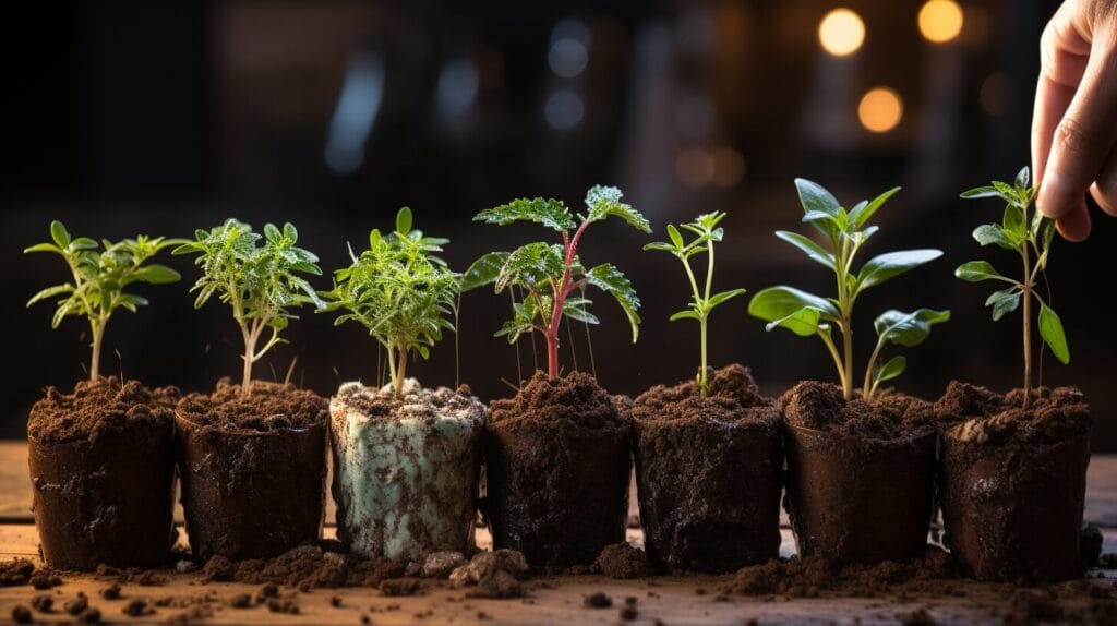 Eliot Coleman Soil block recipe. Hands, soil, seedling trays, and Eliot Coleman's farm.