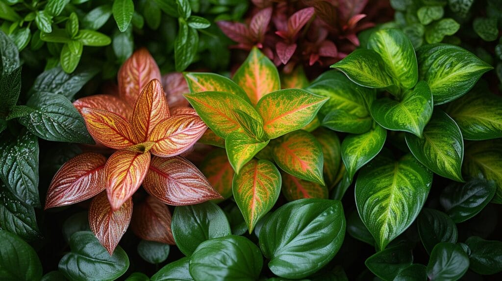 An image showcasing vibrant, heart-shaped leaves of a Philodendron cascading down from a hanging planter.plant similar to pothos