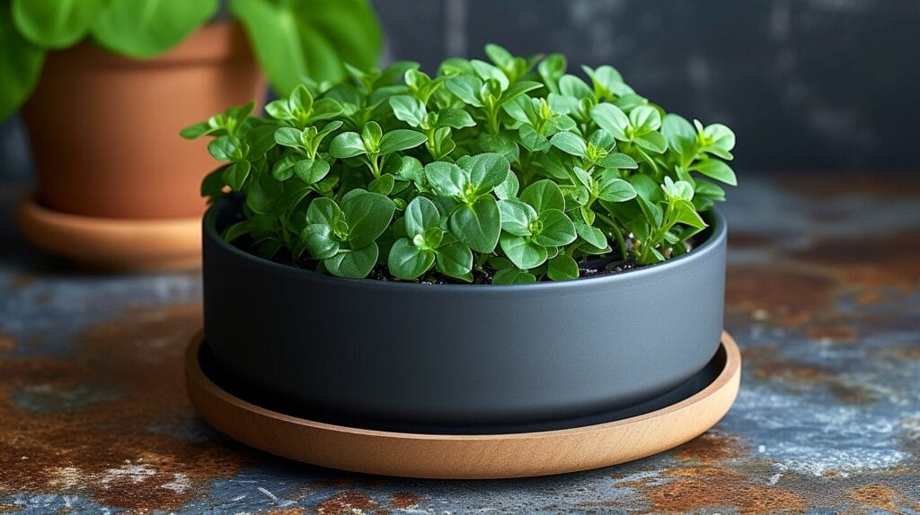 Array of 12-inch indoor planters in various styles and materials.