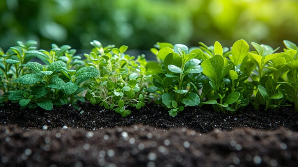 A container filled with layered soil components, ready to support vibrant boxwood plants.