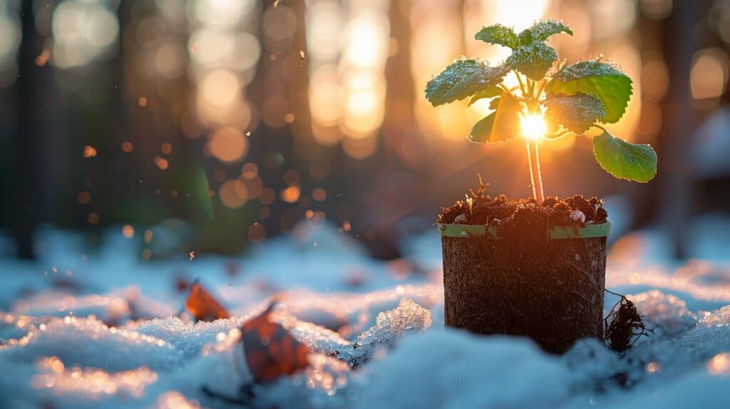 Winter sowing with milk jug greenhouses.