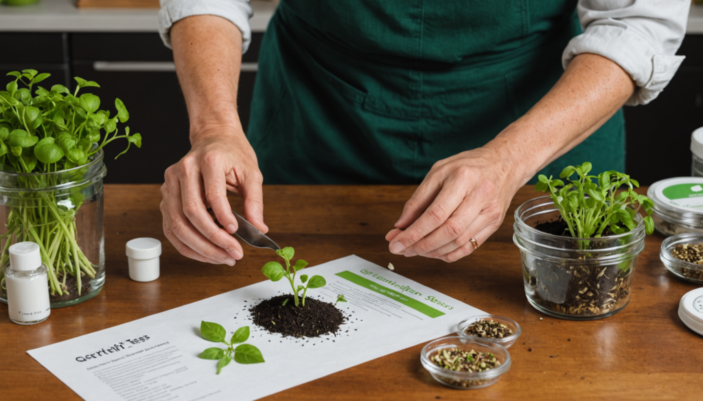 Conducting a Germination Test on Heirloom Seeds