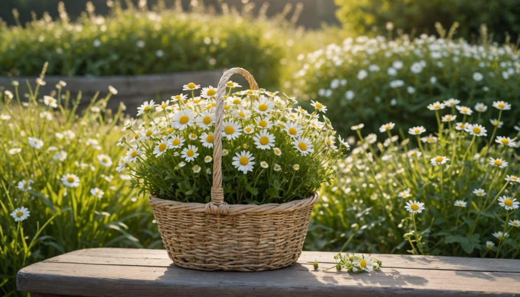 Harvesting Chamomile