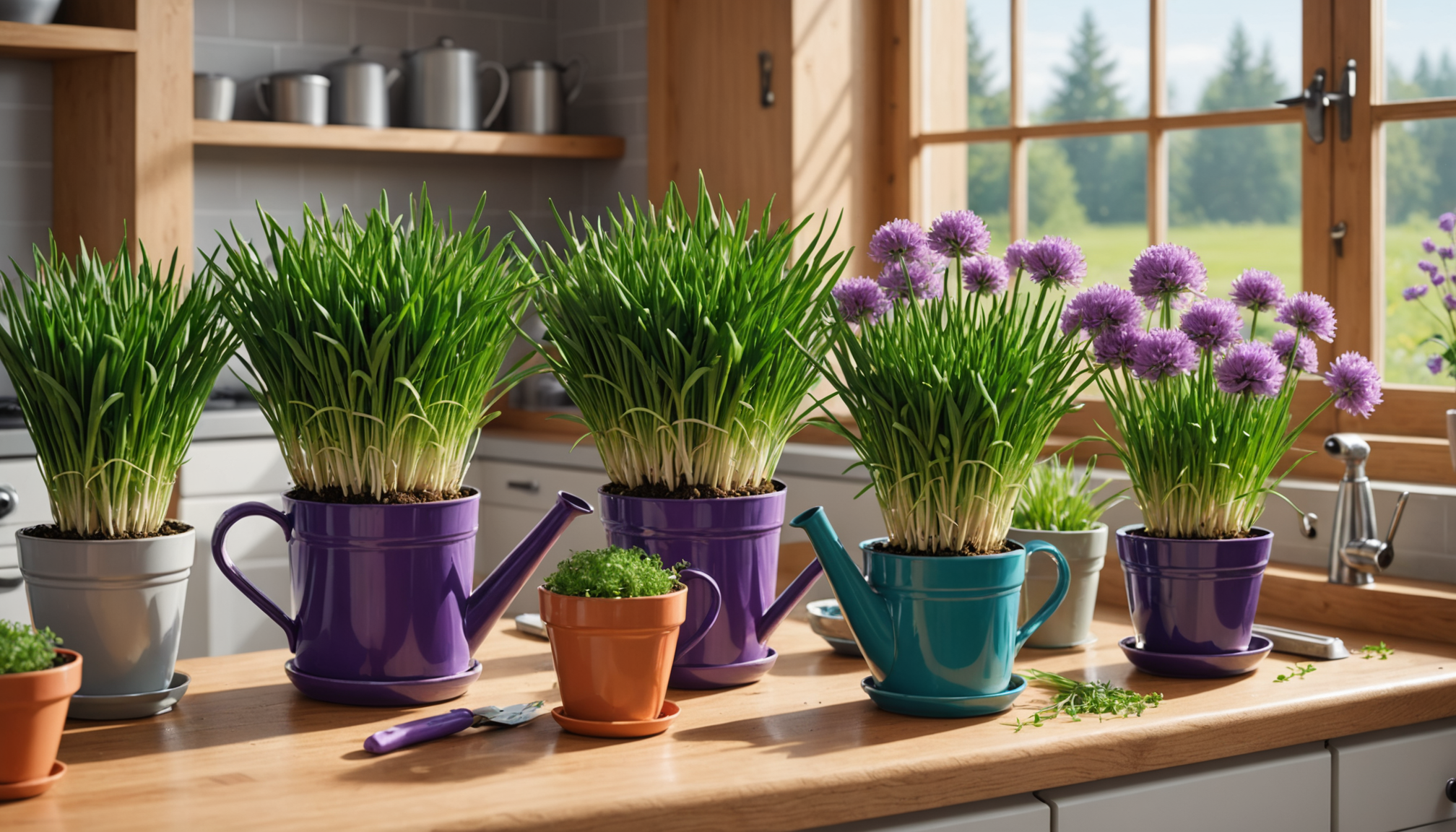 how to plant chives indoors