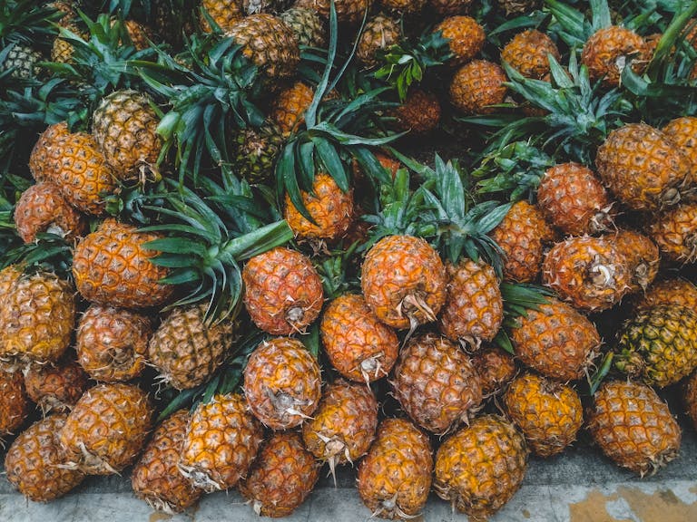 How To Plant A Pineapple Tree Step By Step Guide To Growing Pineapples A Vibrant Display Of Ripe Pineapples At A Tropical Outdoor Market Showcasing Freshness. 2469772 768x576